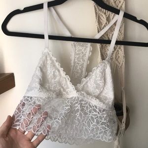 White lace Aerie Bralette
